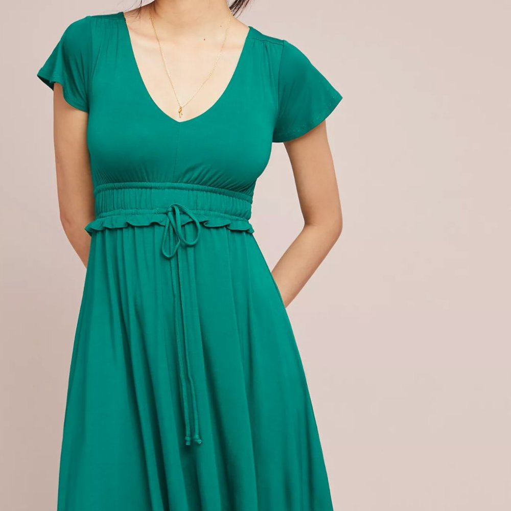 ✨SOLD✨ Anthropologie Meave Flutter-Sleeve Dress